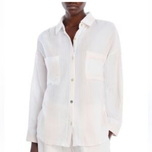 Vintage Havana White Button Down Shirt